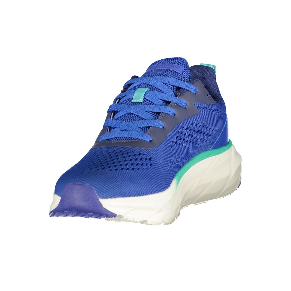Blauer Sneaker aus Polyurethan für Herren
