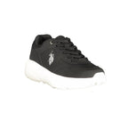 Schwarzer Damen-Sneaker aus Polyurethan