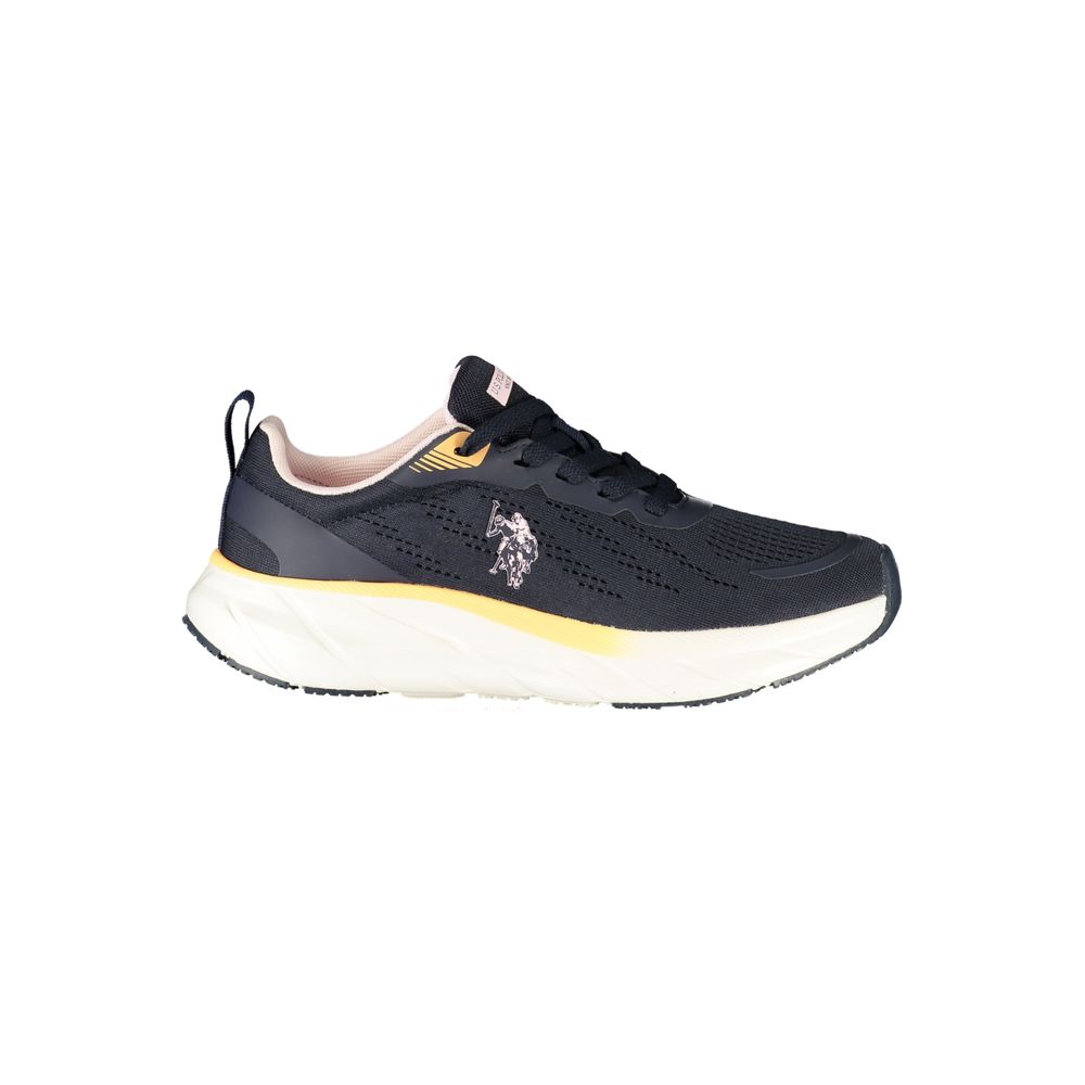 Blauer Stoff-Sneaker für Damen