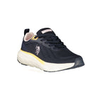 Blauer Stoff-Sneaker für Damen
