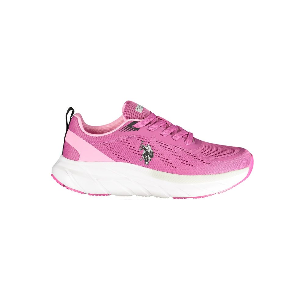 Pink Polyurethane Damensneaker
