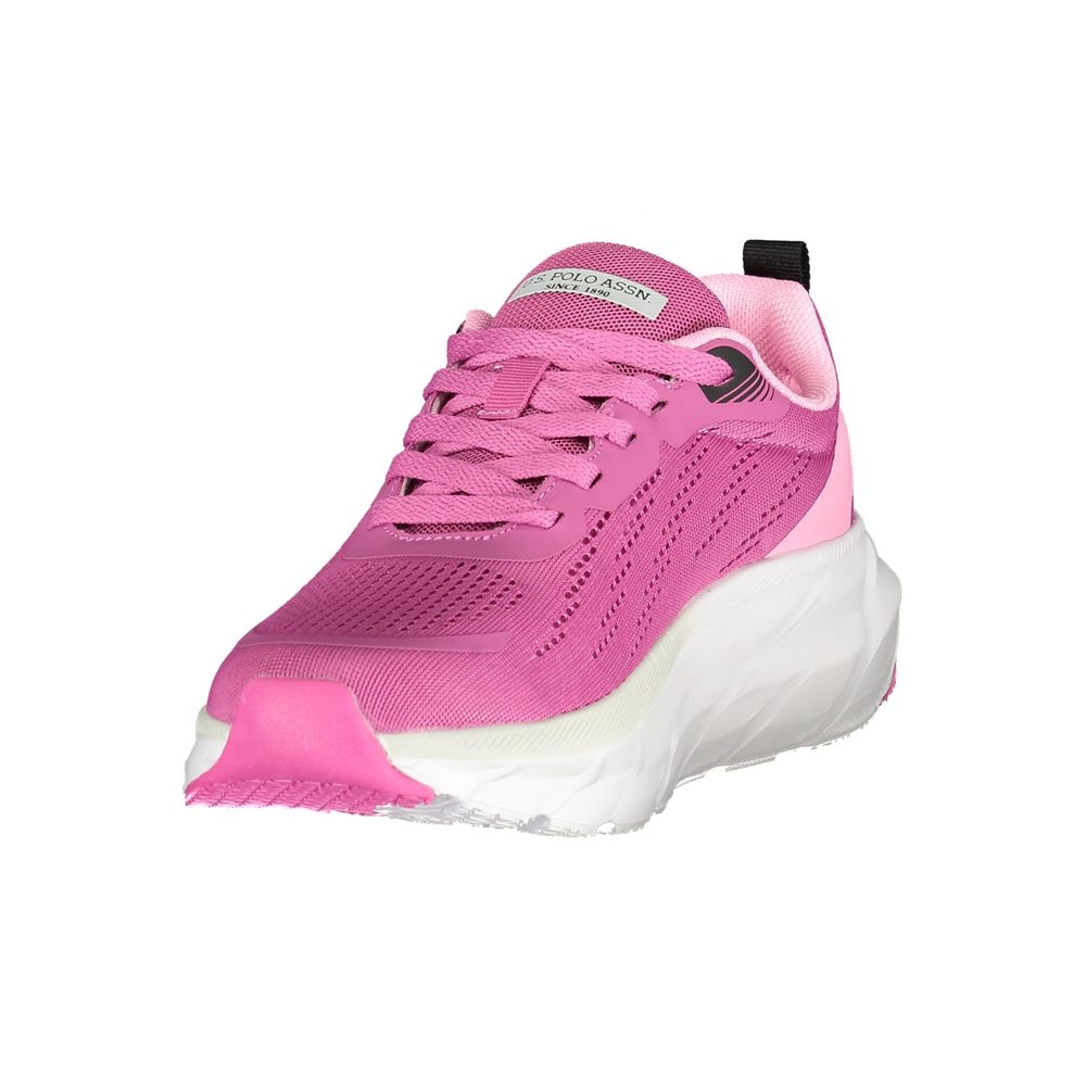 Pink Polyurethane Damensneaker