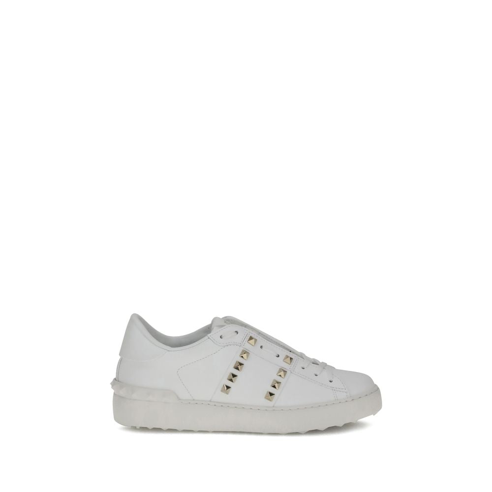 Weiße Bos Taurus Kalbsleder Athletic Sneaker