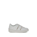 Weiße Bos Taurus Kalbsleder Athletic Sneaker