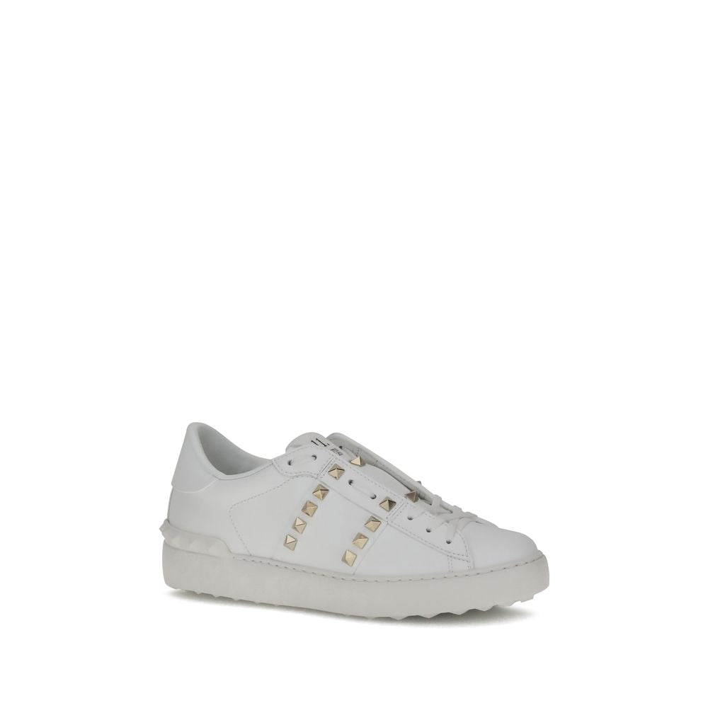 Weiße Bos Taurus Kalbsleder Athletic Sneaker
