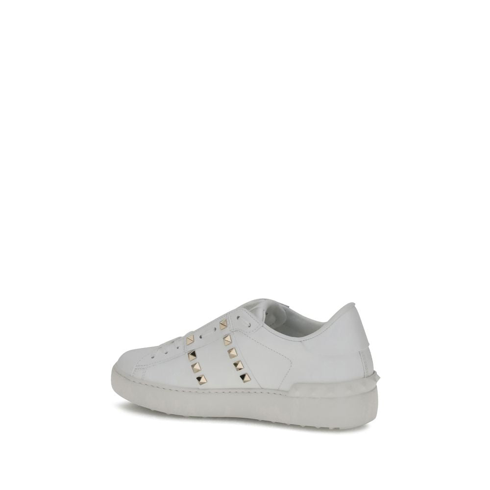 Weiße Bos Taurus Kalbsleder Athletic Sneaker