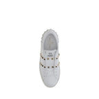 Weiße Bos Taurus Kalbsleder Athletic Sneaker