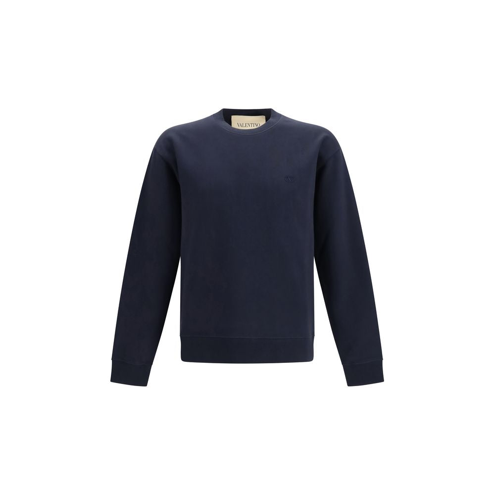 Blauer Baumwoll-Sweatshirt