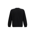 Schwarzer Baumwoll-Sweatshirt