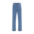 Blaue Jeans aus Baumwolle im geraden Schnitt