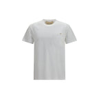Weißes Baumwoll-T-Shirt