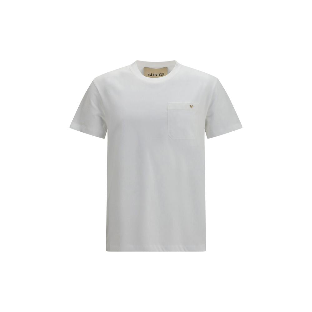 Weißes Baumwoll-T-Shirt
