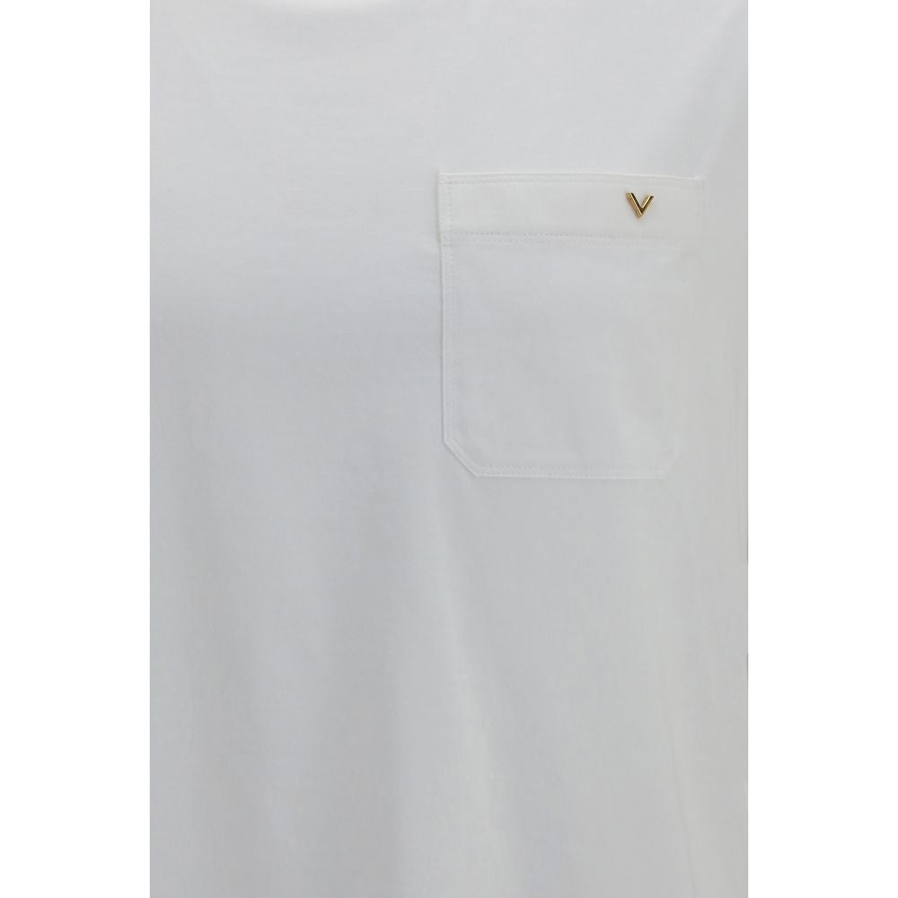 Weißes Baumwoll-T-Shirt
