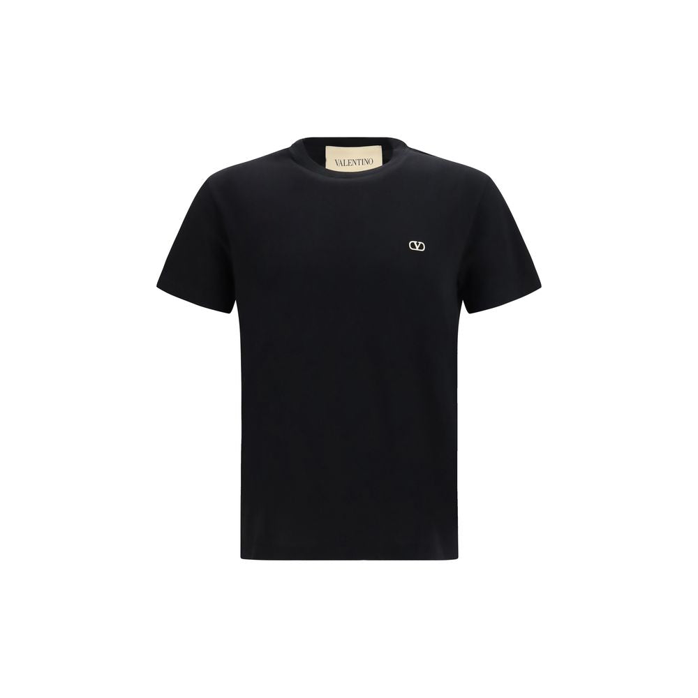 Schwarzes Baumwoll-T-Shirt