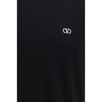 Schwarzes Baumwoll-T-Shirt