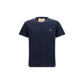 Blaues Baumwoll-T-Shirt