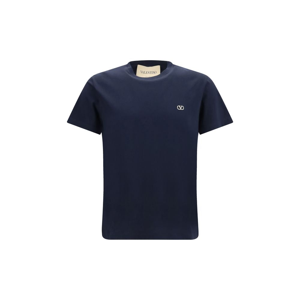 Blaues Baumwoll-T-Shirt