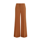 Orange Baumwollhose mit ausgestelltem Bein