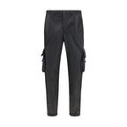Schwarze Cargohose aus Nylon
