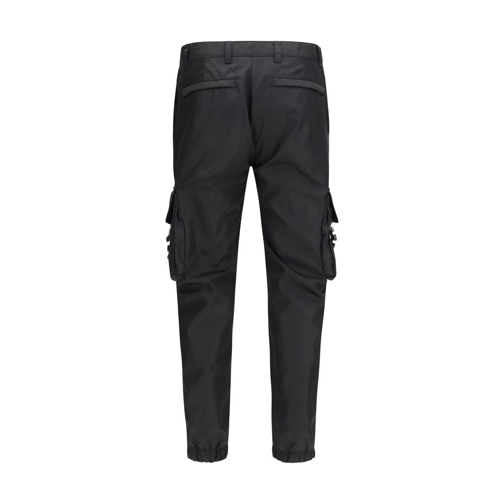 Schwarze Cargohose aus Nylon