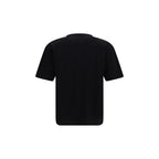 Schwarzes Baumwoll-T-Shirt