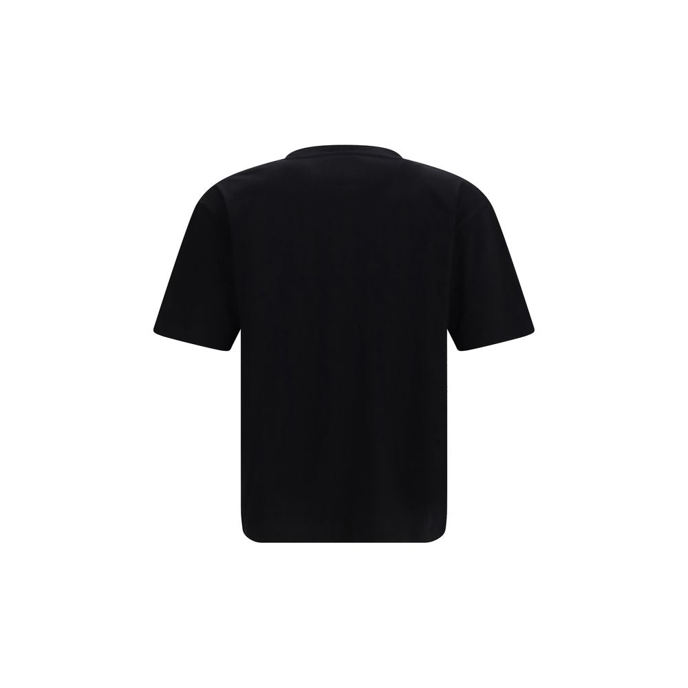 Schwarzes Baumwoll-T-Shirt