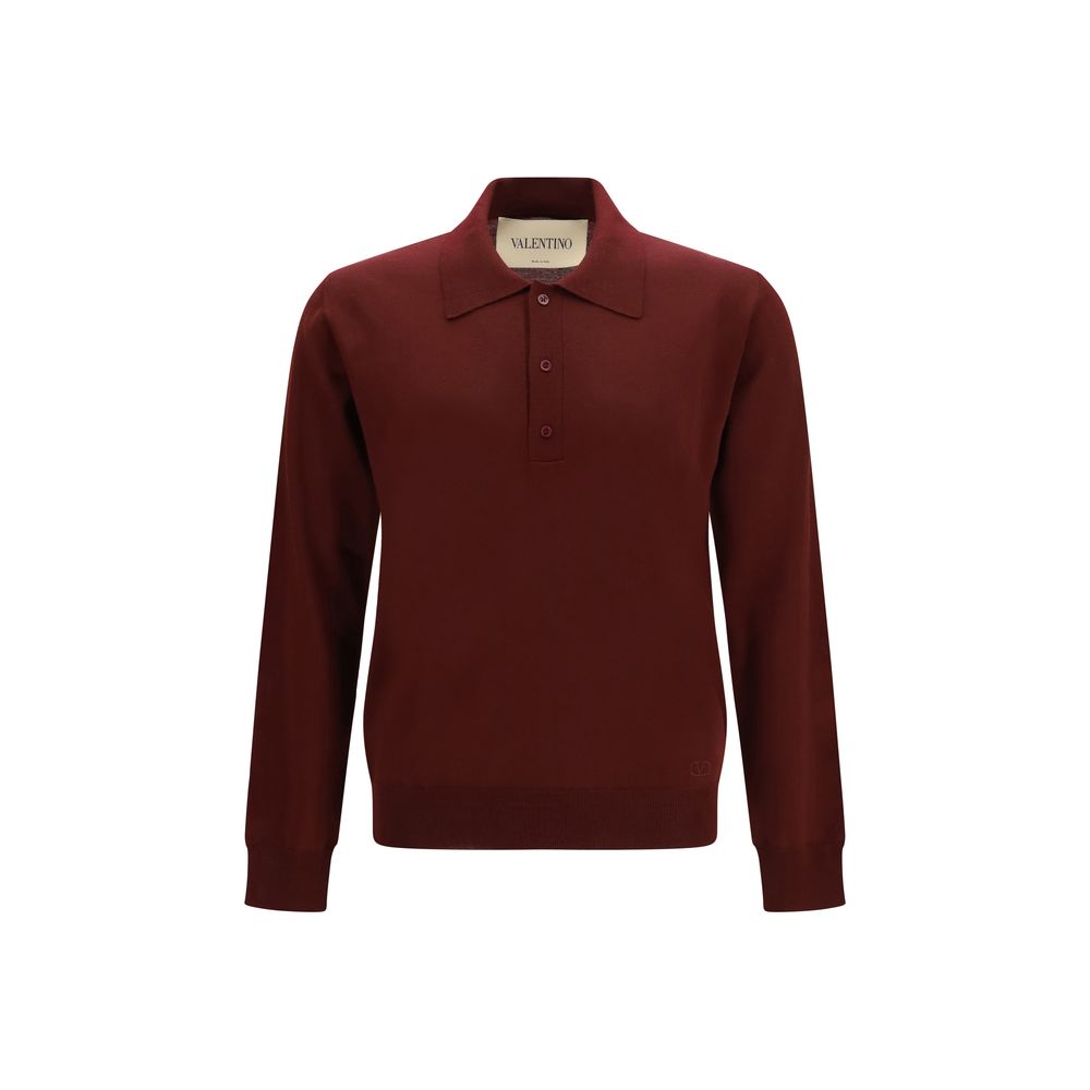 Bordeaux Woll-Polohemd Oves Aries