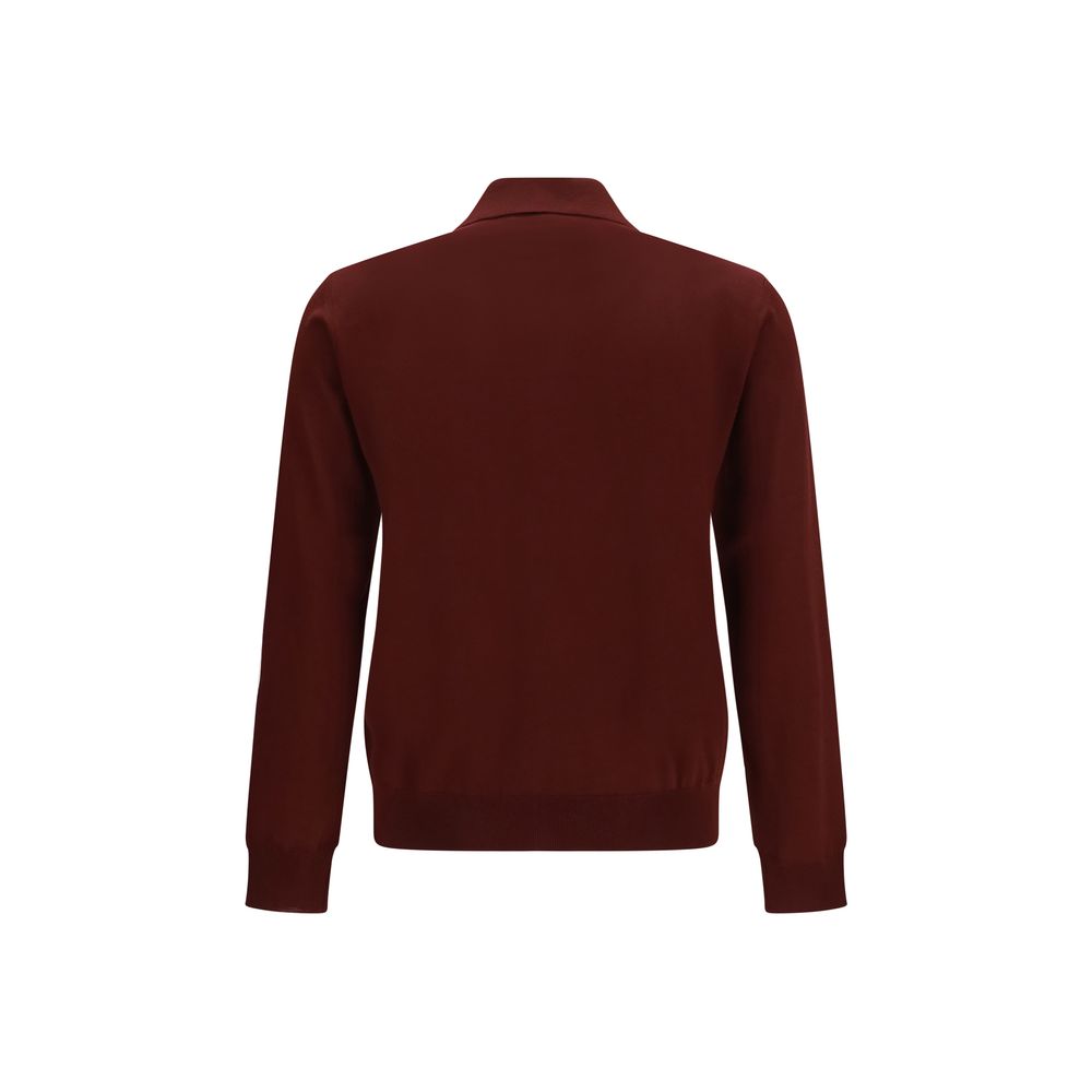 Bordeaux Woll-Polohemd Oves Aries