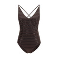 Brauner Badeanzug aus Nylon