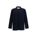 Blauer Wollcardigan Oves Aries
