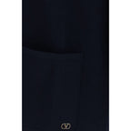 Blauer Wollcardigan Oves Aries