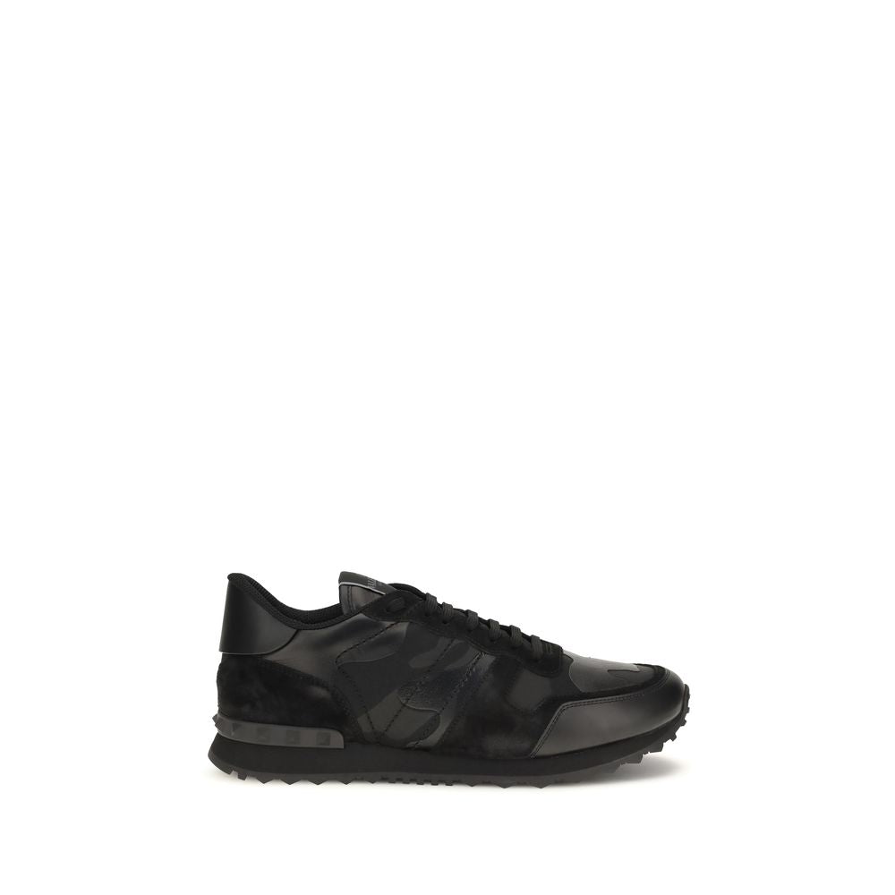 Schwarze Sneaker aus Polyester für sportliche Looks