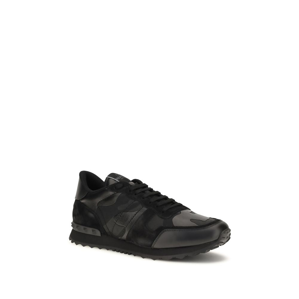Schwarze Sneaker aus Polyester für sportliche Looks