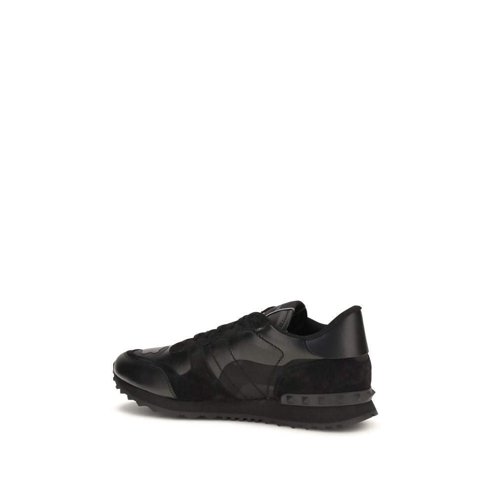 Schwarze Sneaker aus Polyester für sportliche Looks