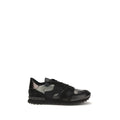 Schwarze Polyamid-Sneaker für Sport
