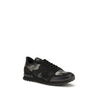 Schwarze Polyamid-Sneaker für Sport
