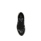 Schwarze Polyamid-Sneaker für Sport