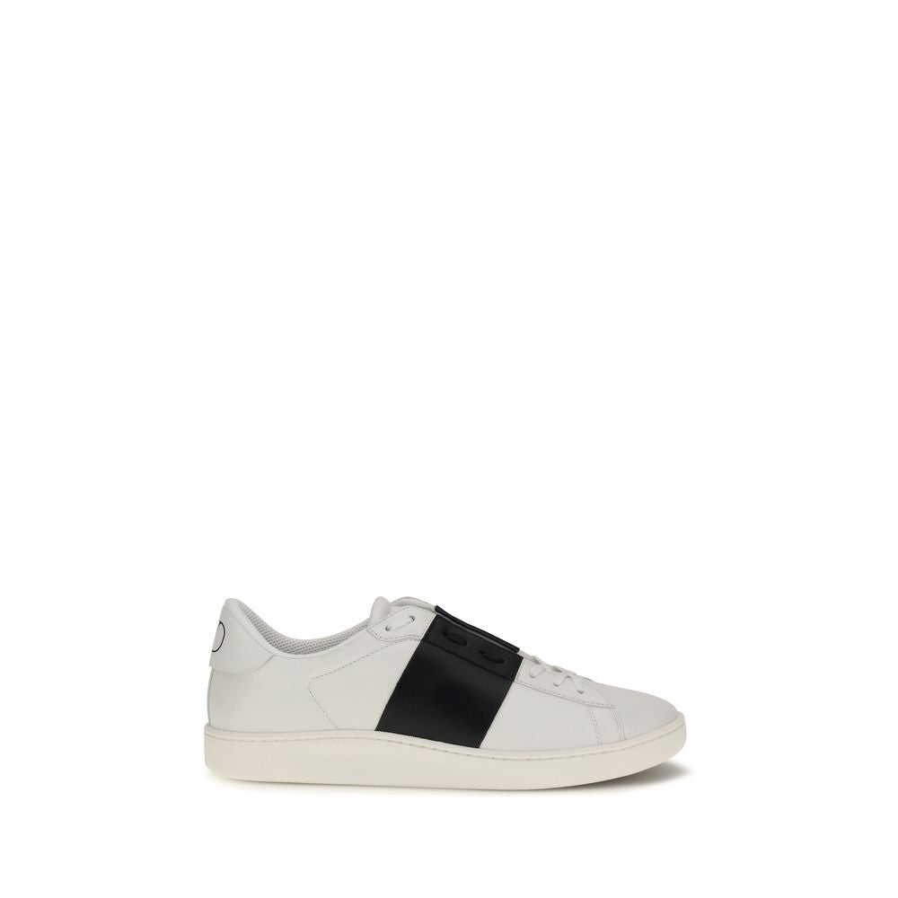 Schwarze Bos Taurus Kalbsleder Low-Top-Sneaker