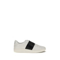 Schwarze Bos Taurus Kalbsleder Low-Top-Sneaker