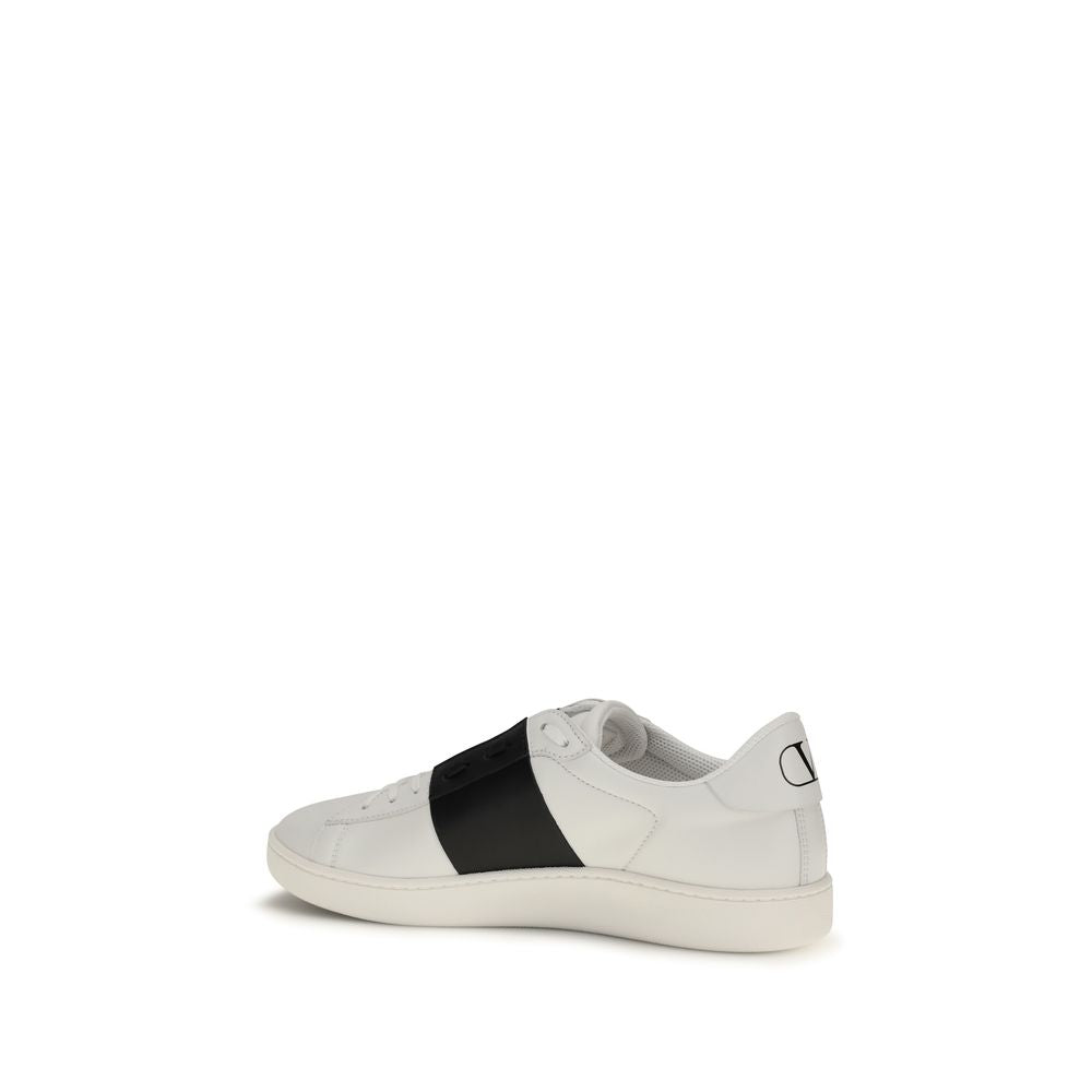 Schwarze Bos Taurus Kalbsleder Low-Top-Sneaker