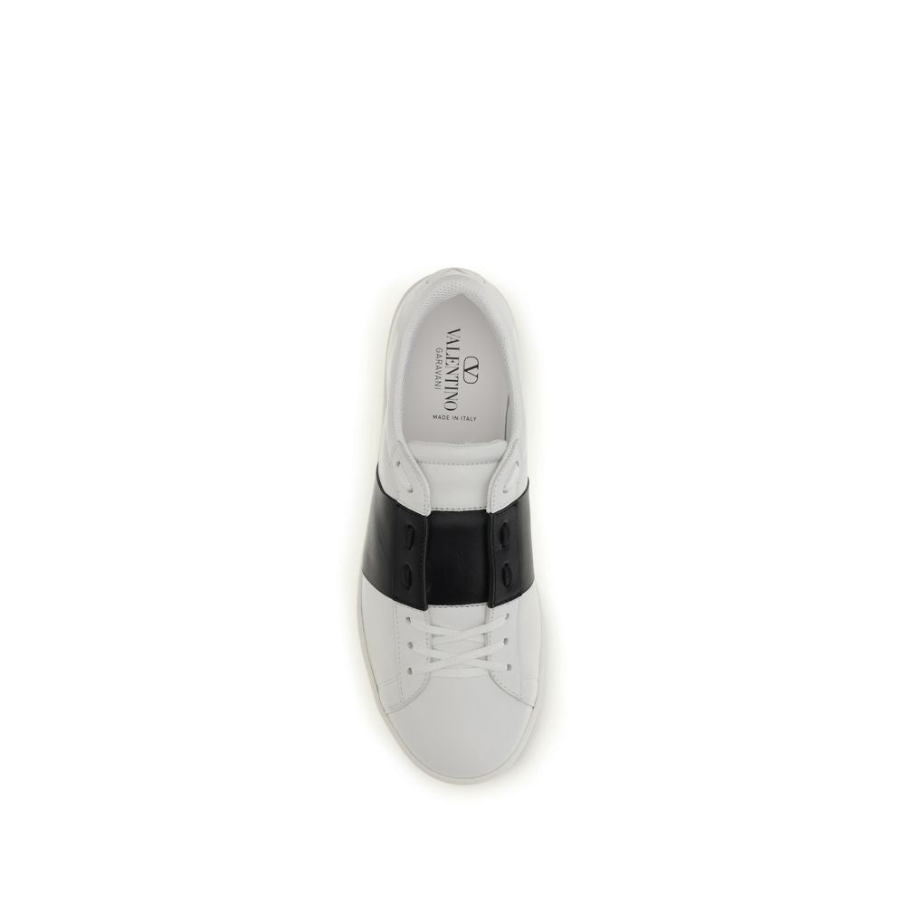 Schwarze Bos Taurus Kalbsleder Low-Top-Sneaker