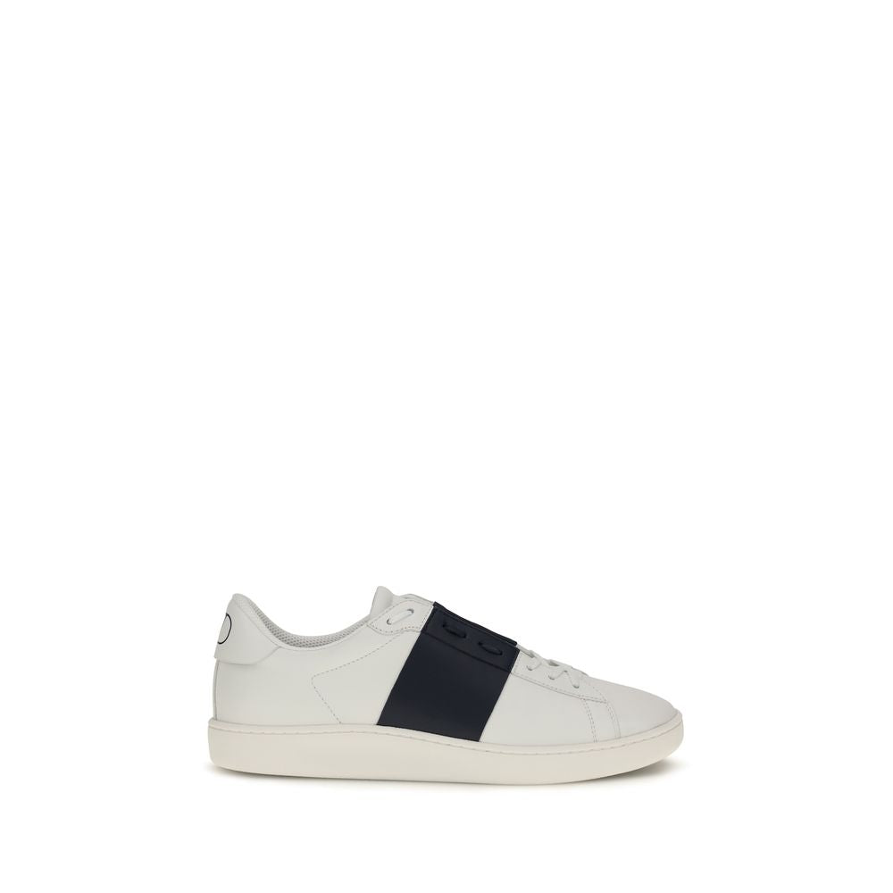 Sneakers aus blauem Kalbsleder Bos Taurus, Low-Top