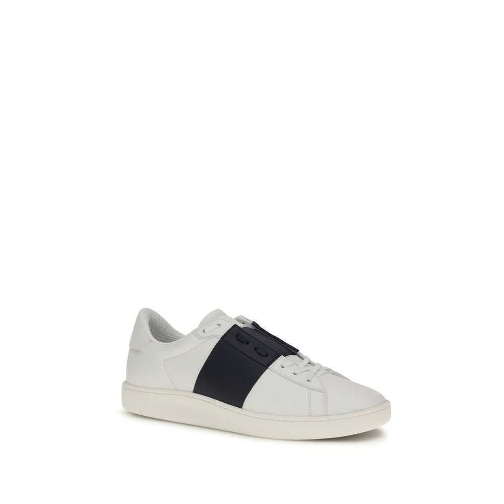 Sneakers aus blauem Kalbsleder Bos Taurus, Low-Top