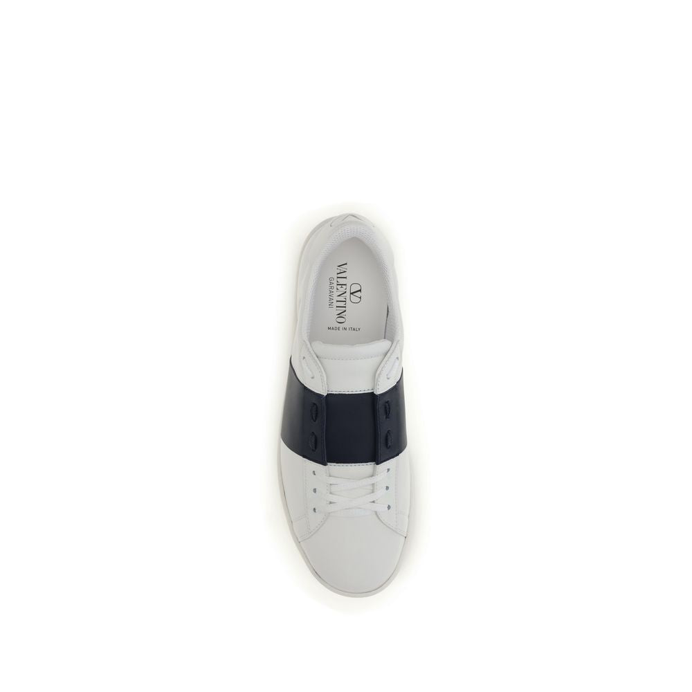 Sneakers aus blauem Kalbsleder Bos Taurus, Low-Top
