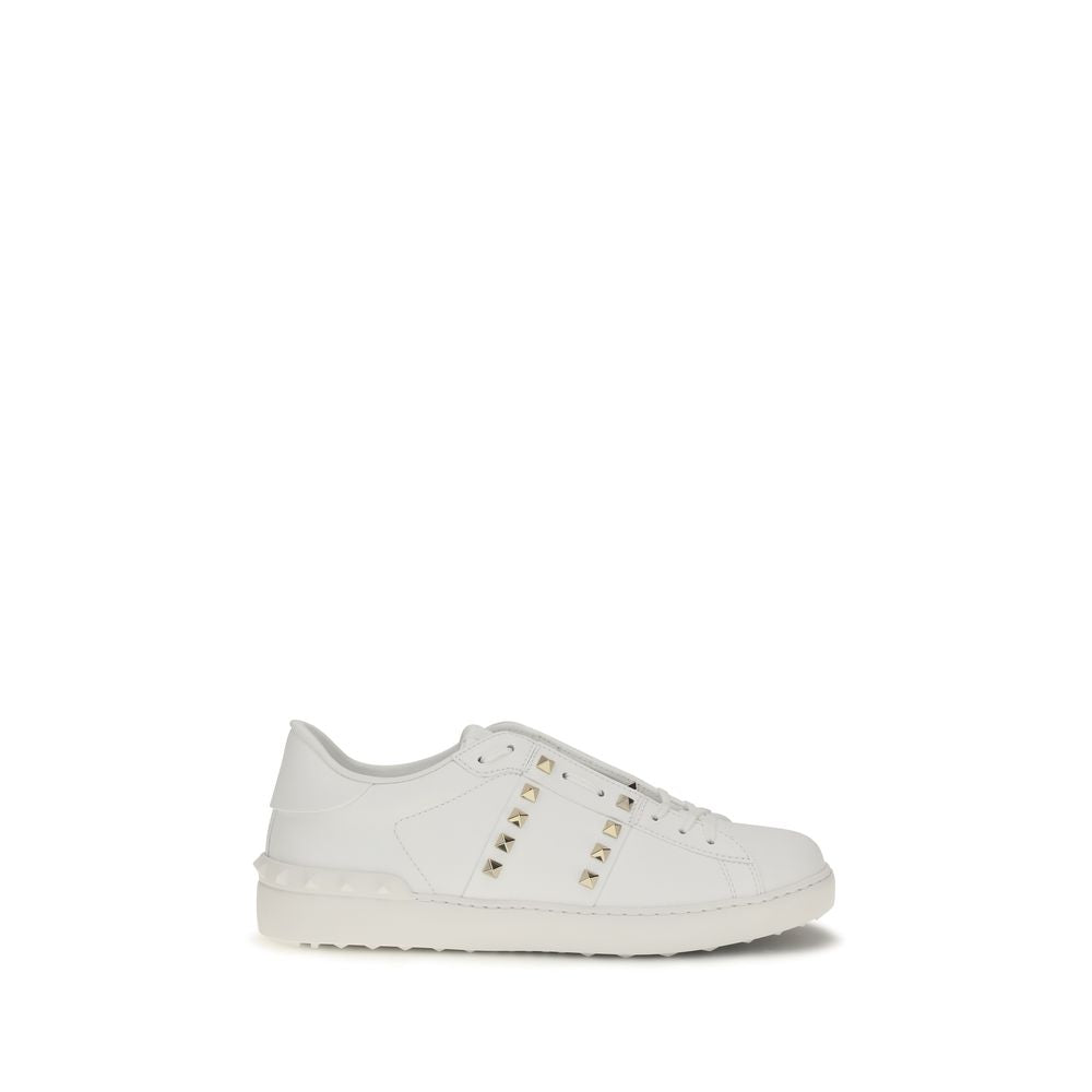 Weiße Bos Taurus Kalbsleder Athletic Sneaker