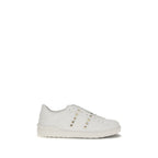 Weiße Bos Taurus Kalbsleder Athletic Sneaker