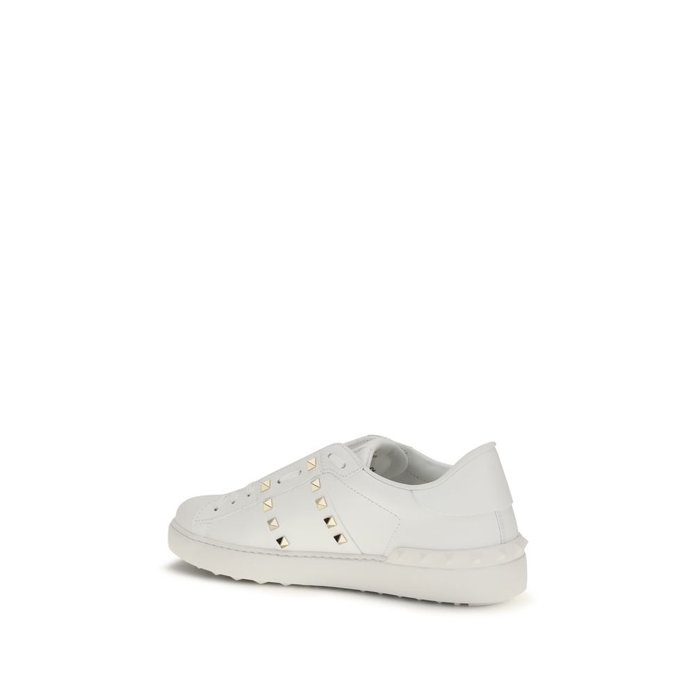 Weiße Bos Taurus Kalbsleder Athletic Sneaker