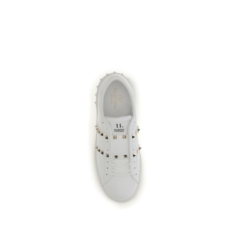 Weiße Bos Taurus Kalbsleder Athletic Sneaker