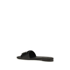 Schwarze Bos Taurus Kalbsleder-Sandalen