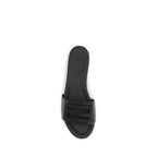 Schwarze Bos Taurus Kalbsleder-Sandalen